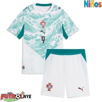 Camiseta Portugal Goncalo Ramos #9 Visitante Equipación para niños Mundial 2026 manga corta (+ pantalones cortos)